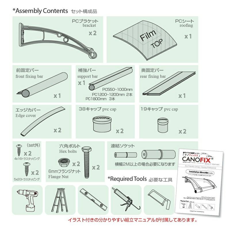 CANOFIXケノフィックスイラスト付き説明書
