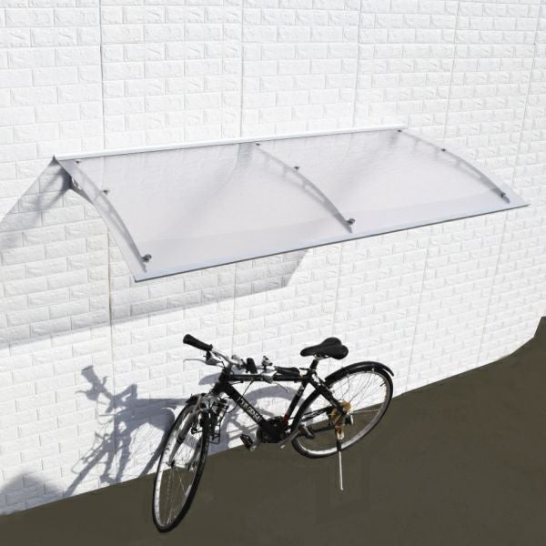 ポリカーボネートの屋根を家の外壁に取り付けて自転車置き場の屋根が作れます