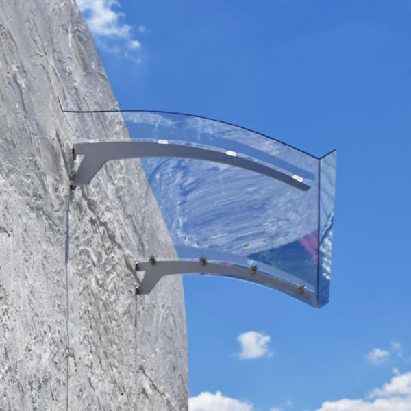 ポリカーボネートの屋根を家の外壁に取り付けて自転車置き場の屋根が作れます